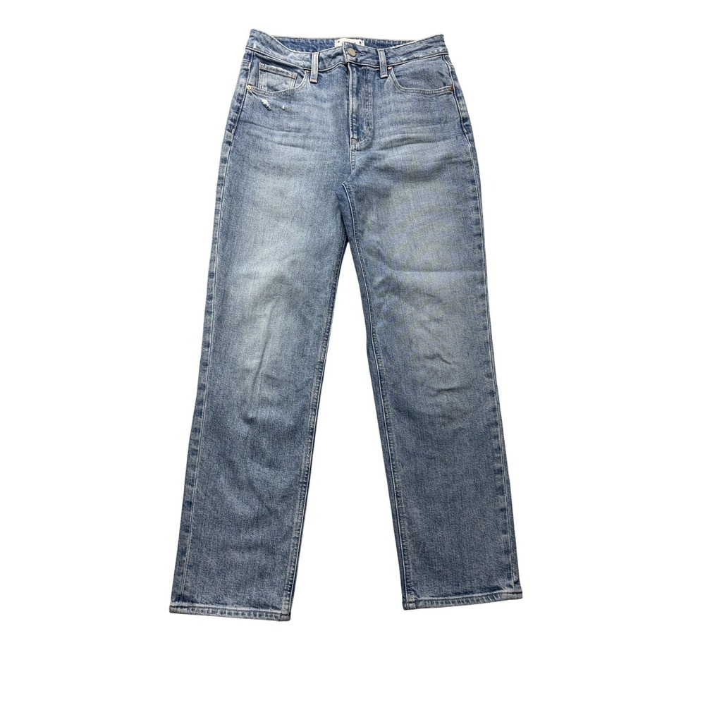 Paige Womens Jeans 28x26 Blue San Sebastian Distressed Sarah Straight Ankle